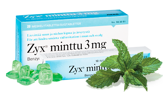 Zyx minttu 3mg