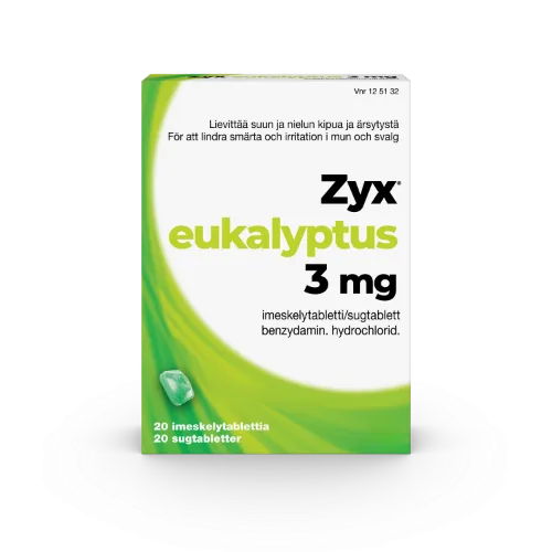 Eukalyptus 3 mg 20 imeskelytablettia