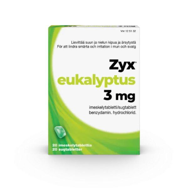 Eukalyptus 3 mg 20 imeskelytablettia