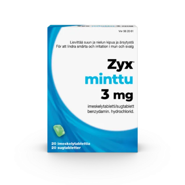Minttu 3 mg 20 imeskelytablettia