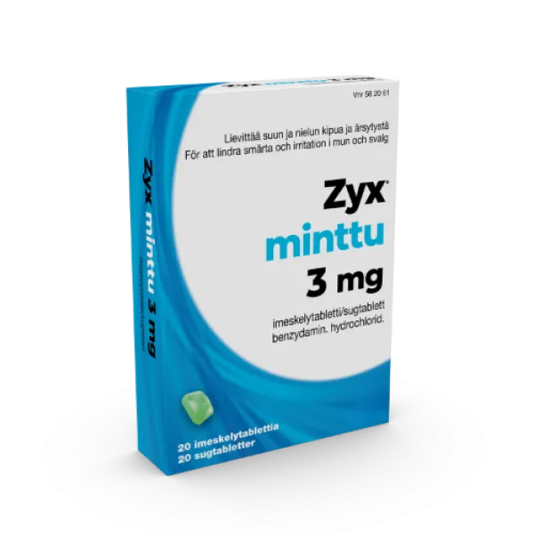 Minttu 3 mg 20 imeskelytablettia